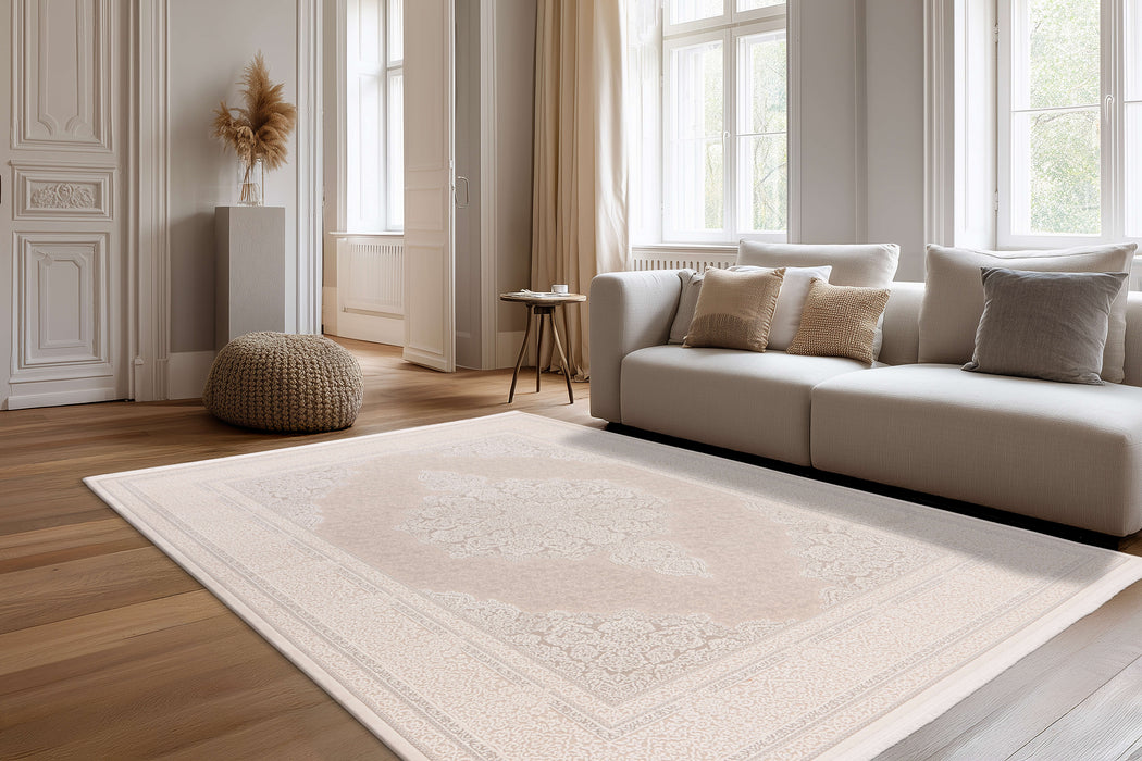 Pierre Cardin Clairmont 901 Ivory-Silver Teppich