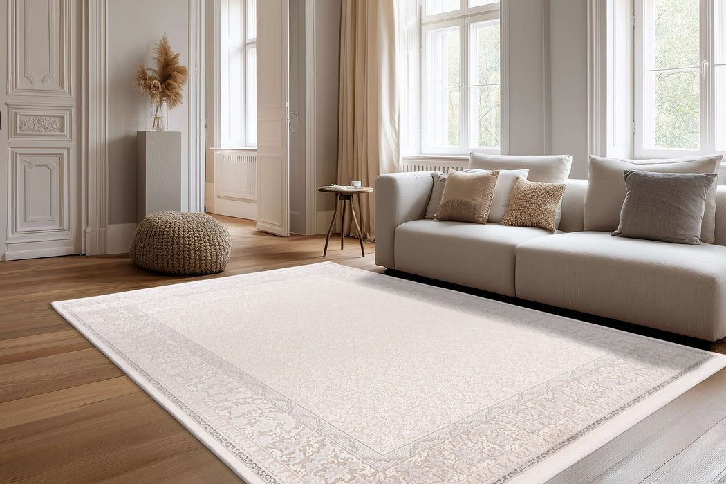 Pierre Cardin Clairmont 902 Ivory-Silver Teppich