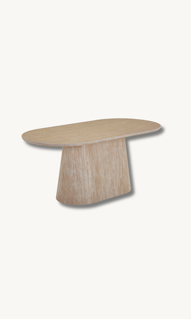 Esstisch mit Keramikplatte Sandsteinoptik 180x90cm