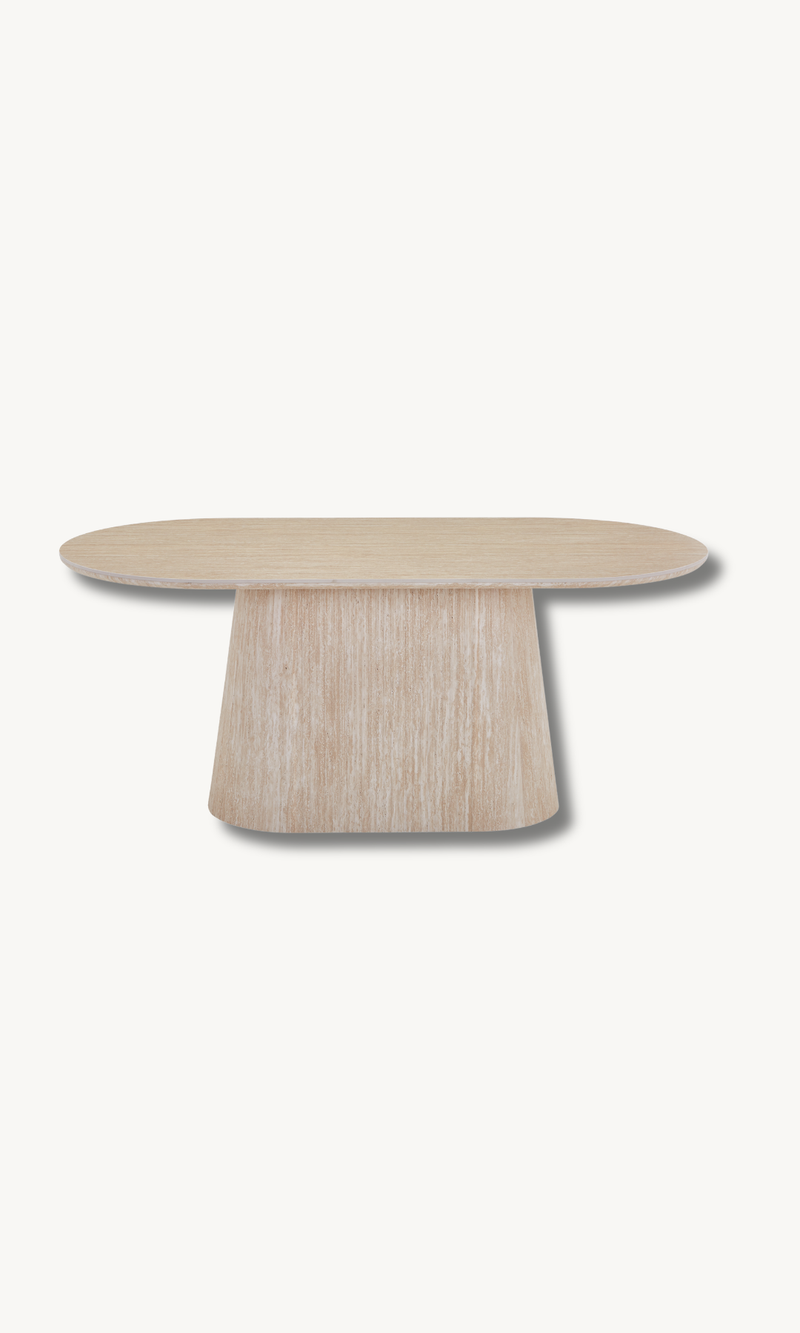 Esstisch mit Keramikplatte Sandsteinoptik 180x90cm