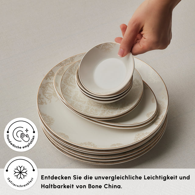 Karaca Siena 20 teiliges Frühstücksset für 6 Personen