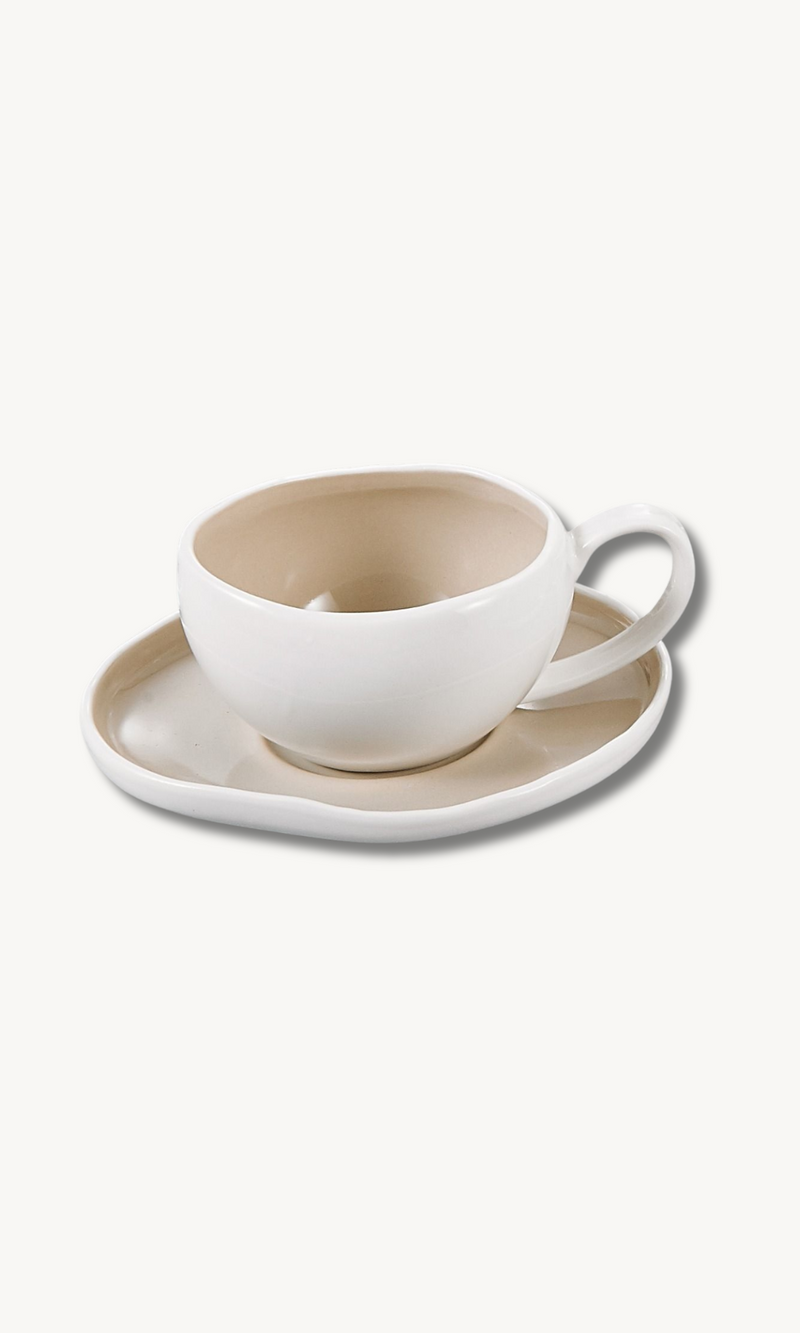 Barles Beige Mokkaset 12 teilig für 6 Personen