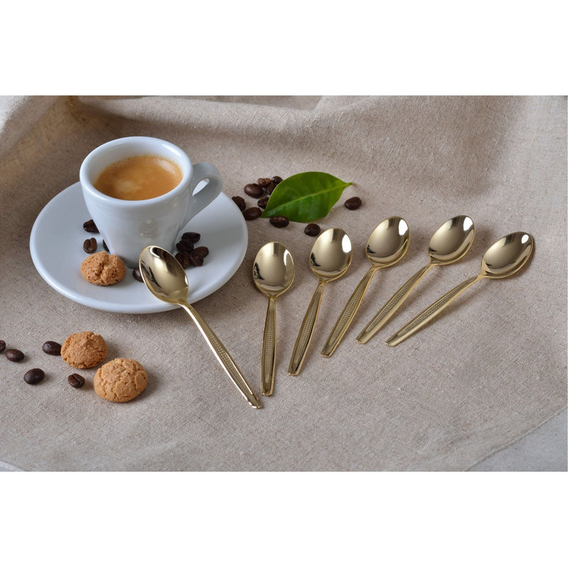 6 Stück Teelöffel Goldfarben