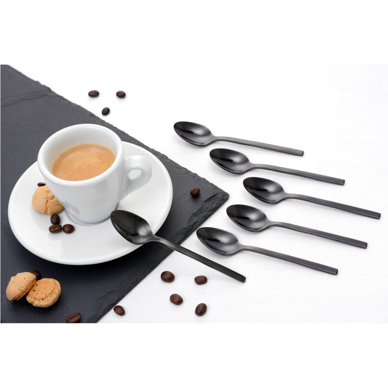6 Stück Lissabon Teelöffel Schwarz