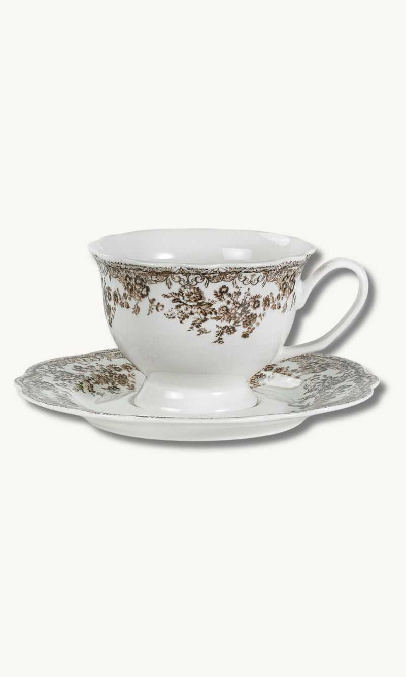 Fleury Braun Kaffeeset 12 teilig für 6 Personen
