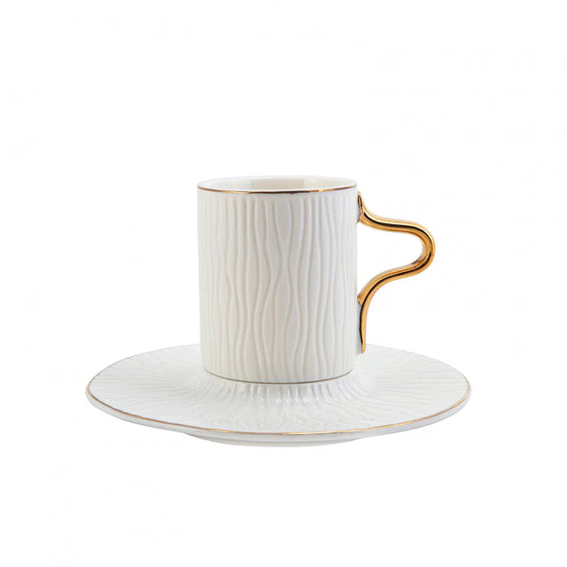 Karaca Aged Mokkatassenset 12 teilig für 6 Personen