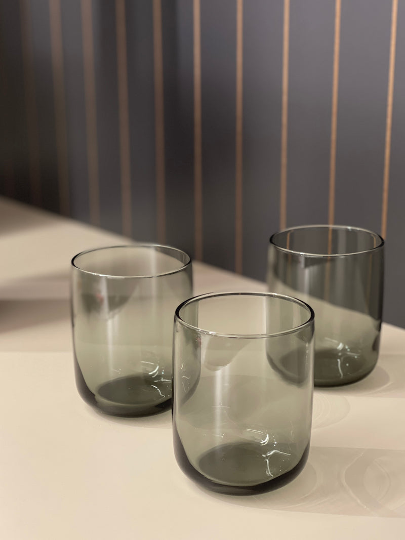 Pasabahce Iconic Grau 3 teilig Trinkglas 280ml