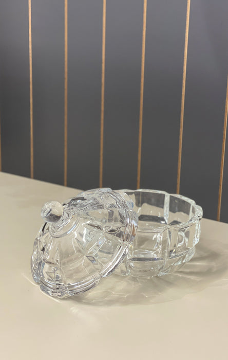 Kristall Zuckerdose aus Glas
