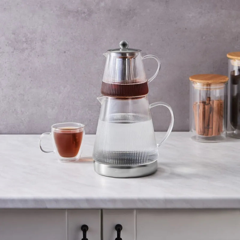 Karaca Keops Glas Teekanne Set induktionsgeeignet