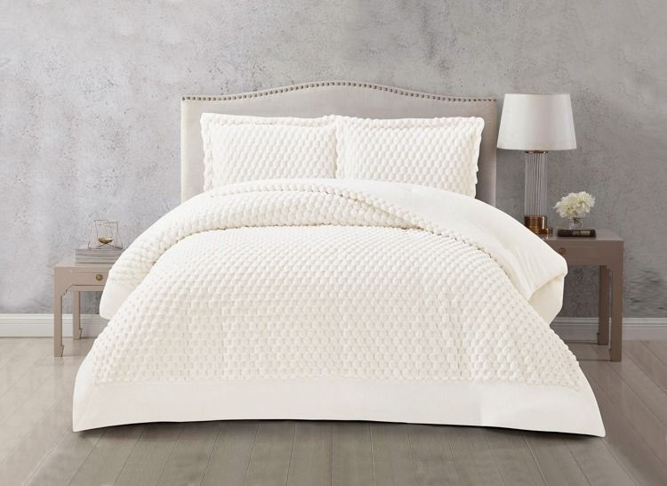 Hayal Weiss Tagesdecke Set 3 teilig 260x240cm — Alim Home