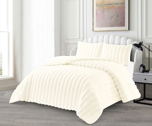 Peri Creme Tagesdecke Set 3 teilig 250x235cm — Alim Home