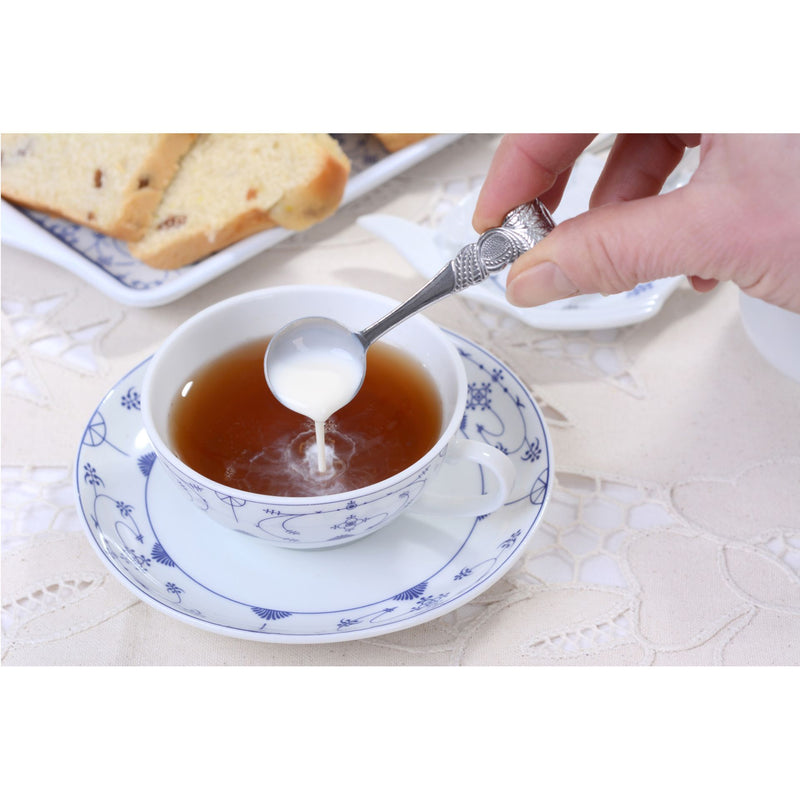 Zuckerlöffel mit Rosendekor Silber