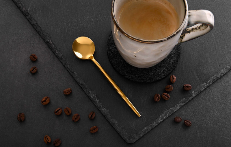 6 Stück Kaffeelöffel Provence Goldfarben