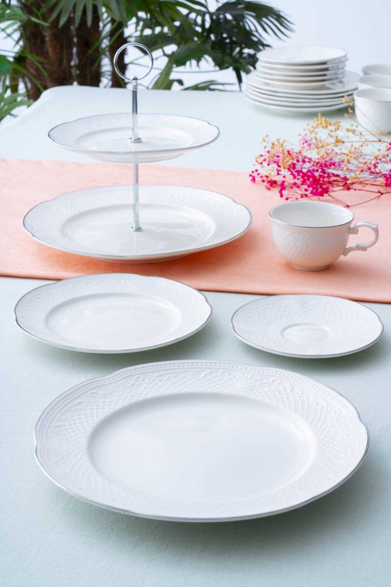 Serenity Platin 20 teiliges Service Set für 6 Personen