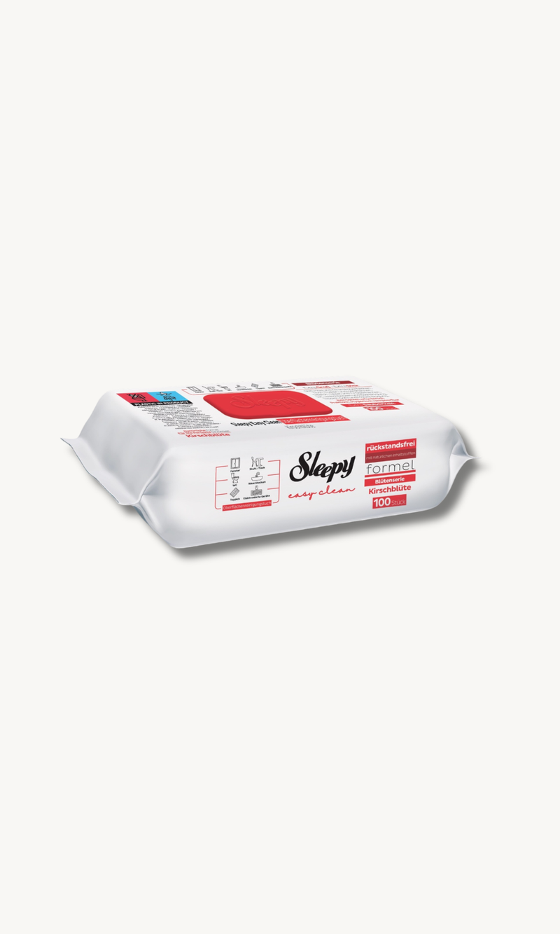 6x 100 Tücher  Sleepy Easy Clean Oberflächenreinigungstücher ROT