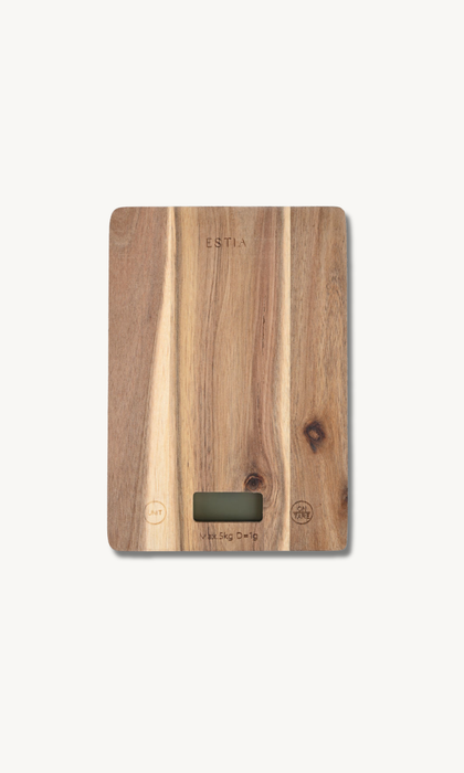 Digitale Küchenwaage Akazie