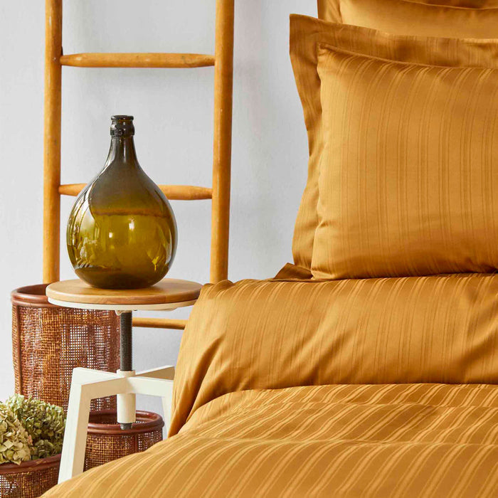 Karaca Home Charm Bold Senffarben Bettwäscheset 4 teilig für Doppelbett