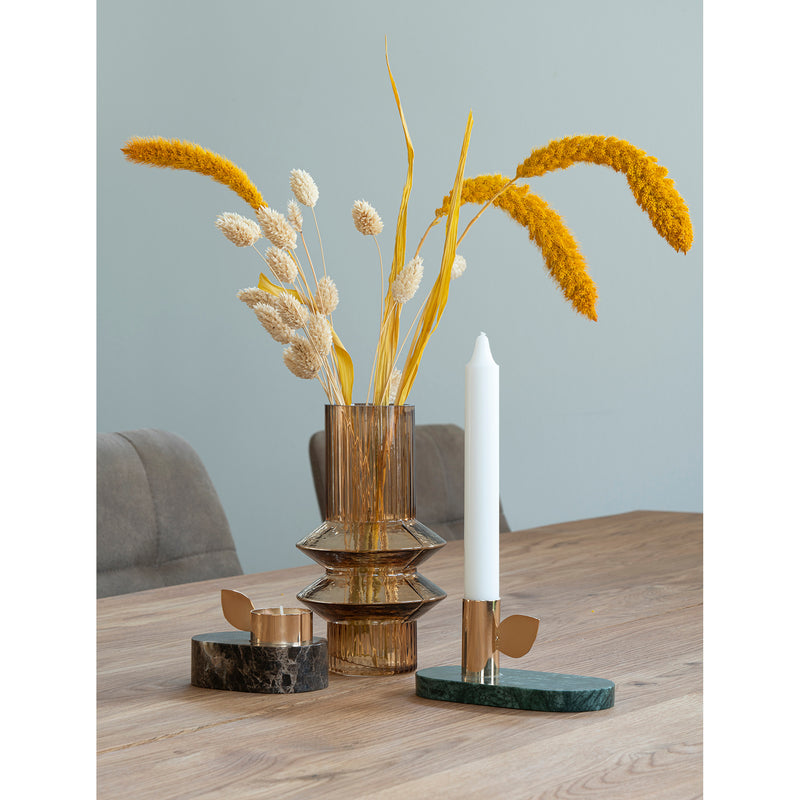 Marmor Kerzenhalter Smaragdgrün