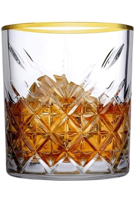 Pasabahce Timeless Golden Touch 4 teilig Trinkglas 345ml