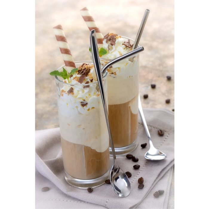 14 teilig Edelstahl Trinkhalm Set Silber