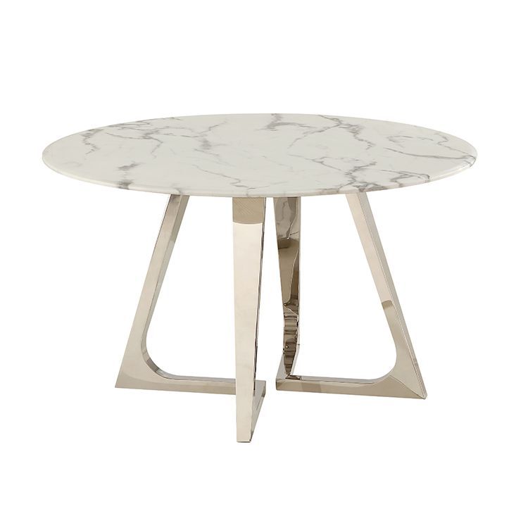 Bari Silber Marble Esstisch 130x76cm