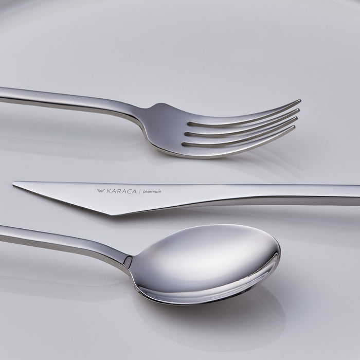 Karaca Look 316 Stahl 84 teiliges Premium Besteckset für 12 Personen