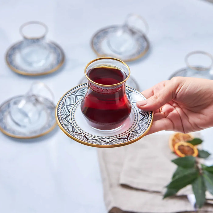 Karaca Globe Teegläserset 12 teilig für 6 Personen