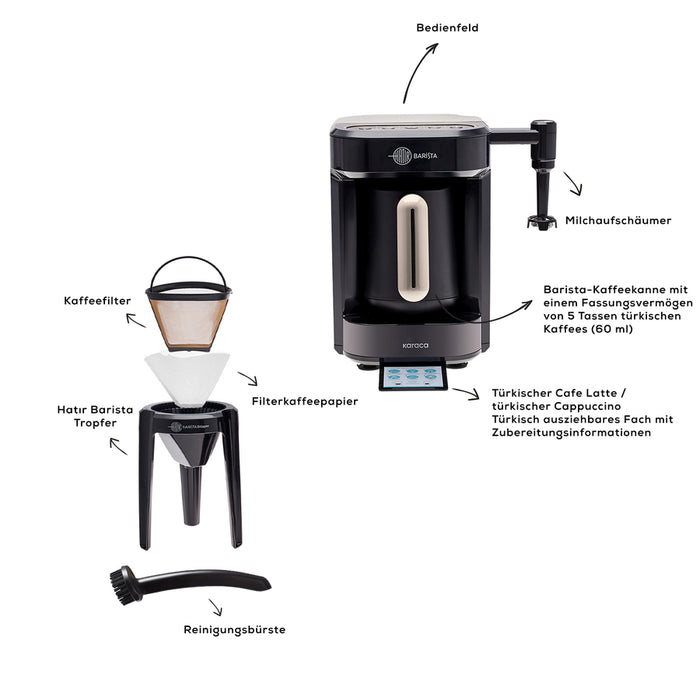 Karaca Hatir Barista Elektrischer Mokkakocher Creme