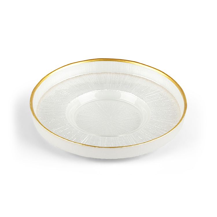 6 Stück Rexy Weiss-Gold Untersetzer 12cm no1