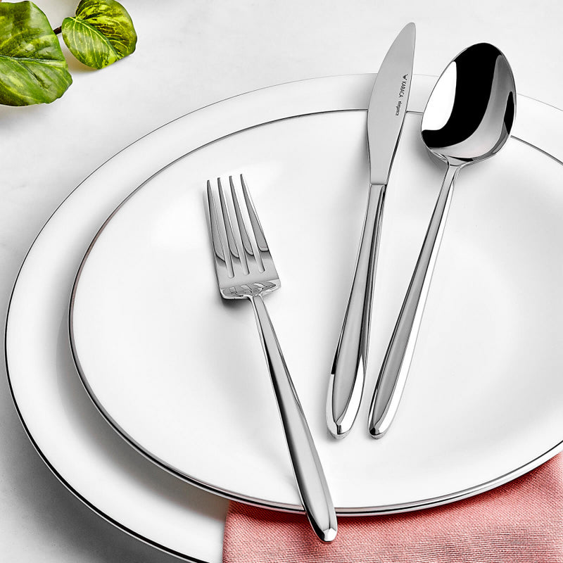 Karaca Elegance New Flow 84 teiliges Besteckset für 12 Personen