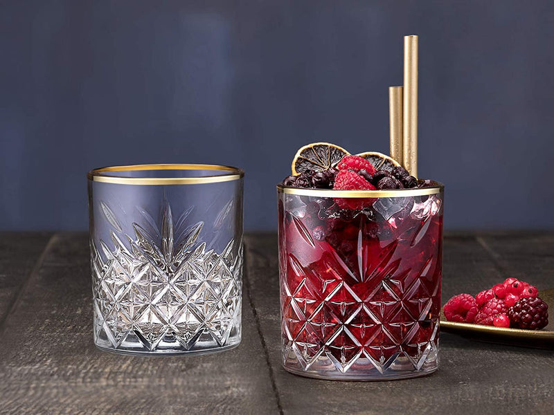 Pasabahce Timeless Golden Touch 4 teilig Trinkglas 345ml