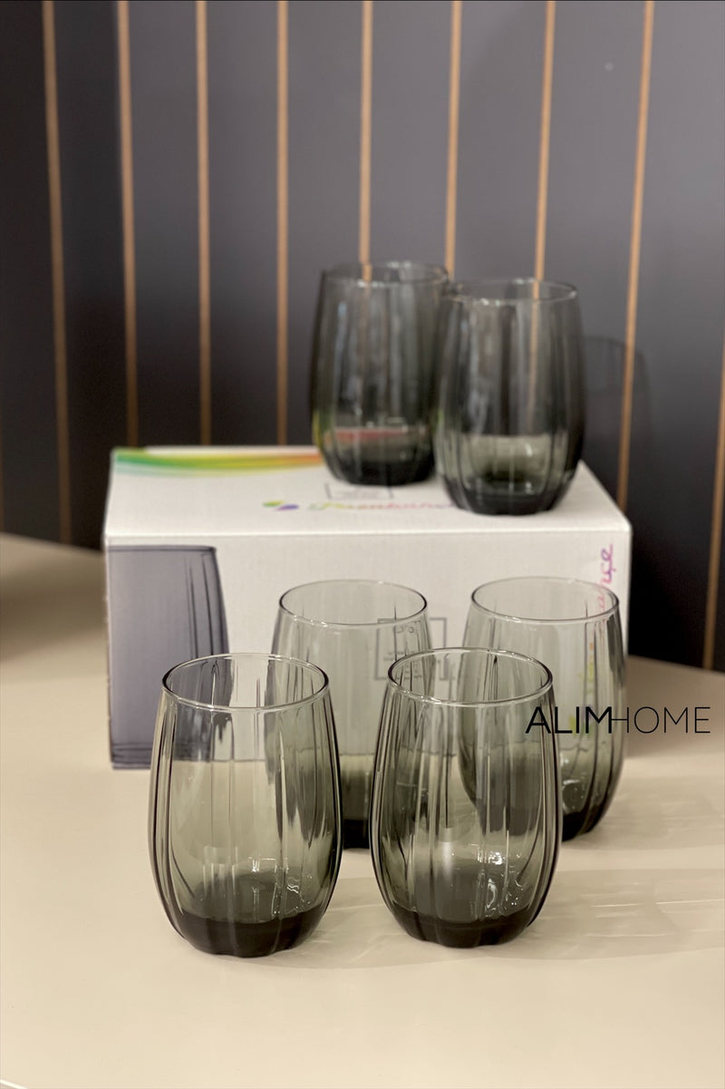 Pasabahce Linka Grau 6 teilig Trinkglas 240ml