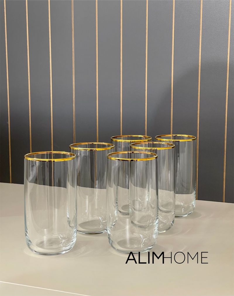 Pasabahce Iconic Gold 6 teilig Trinkglas 365ml