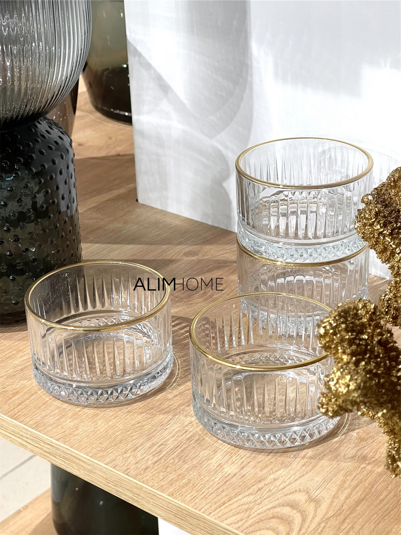 Pasabahce Elysia 4 teilig Snackschale 235ml Gold — Alim Home