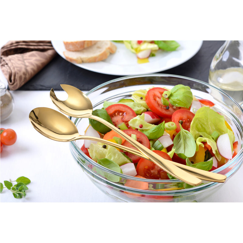 Salatbesteck Goldfarben Edelstahl — Alim Home