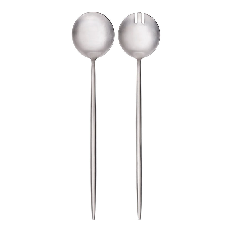 Salatbesteck Provence Matt Silber Edelstahl