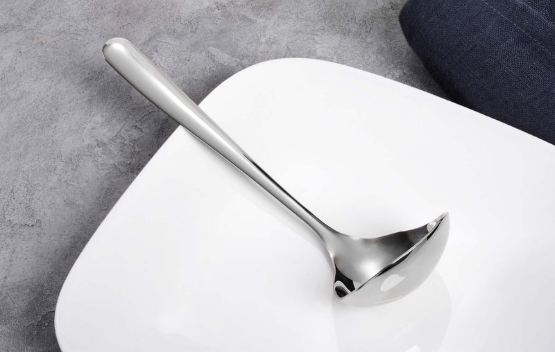 Soßenlöffel Silber Edelstahl